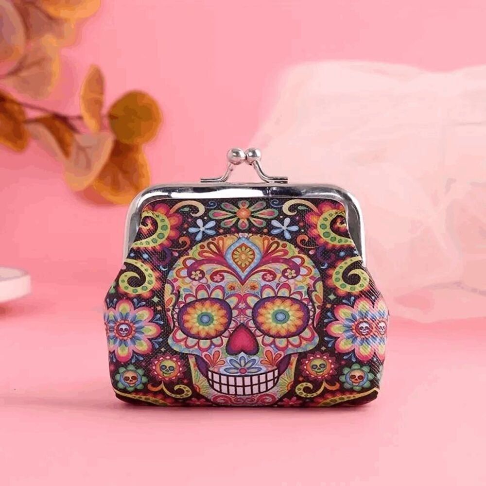 Day of The Dead Sugar Skull Coin Purse